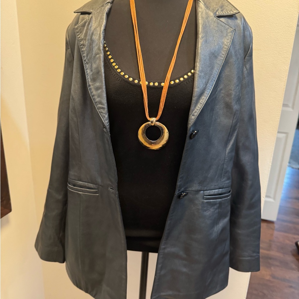 Women's Black Leather Jacket